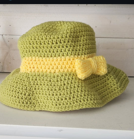 Bucket Hat - Green and Yellow