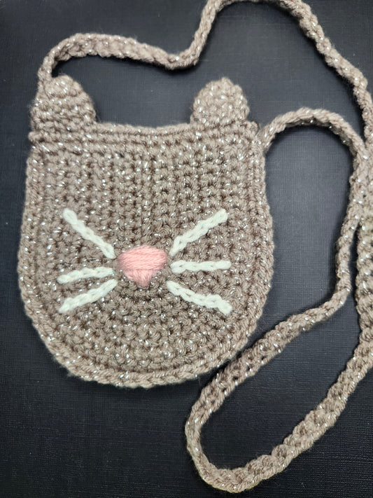 Cat Coin Purse - Grey